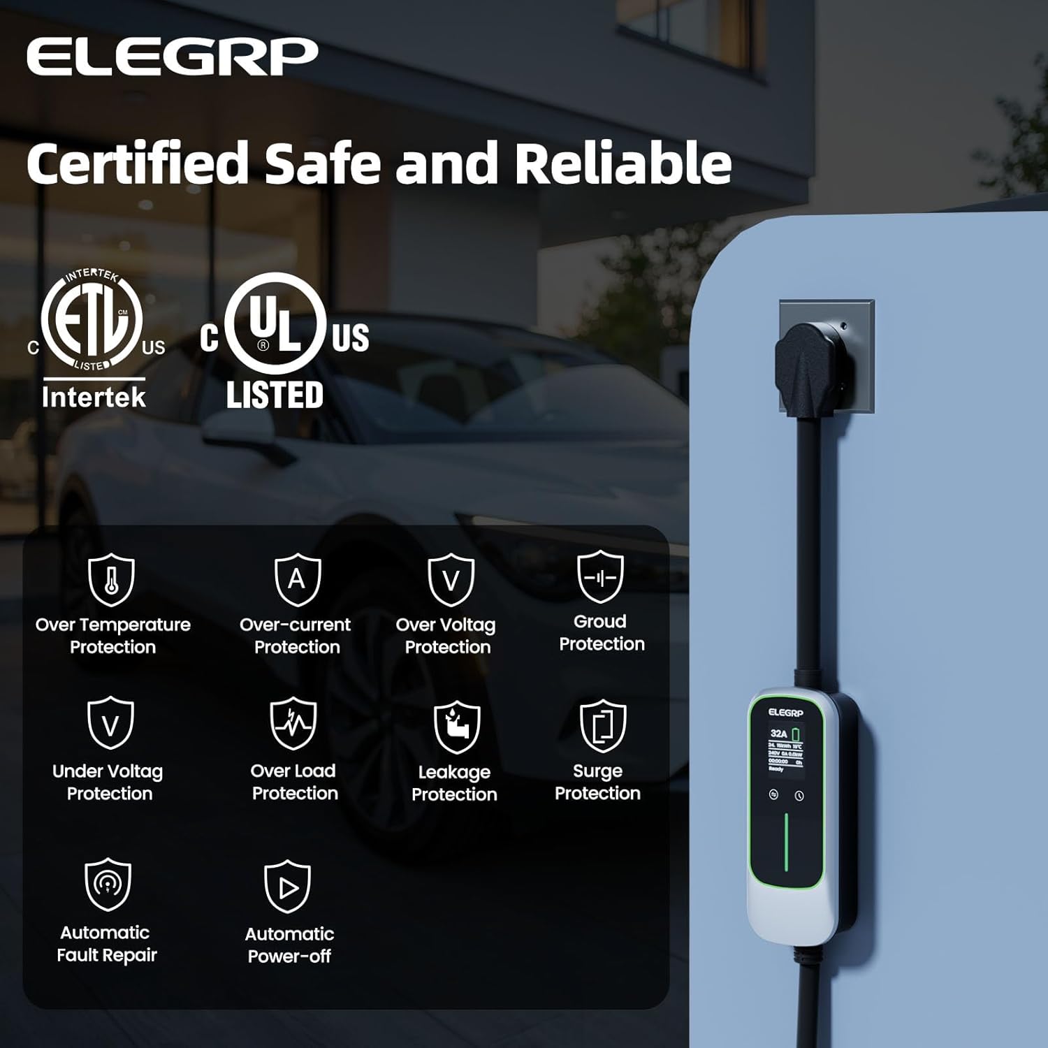ELEGRP Cargador portátil para  - Portable Ev Charger reseña y precio