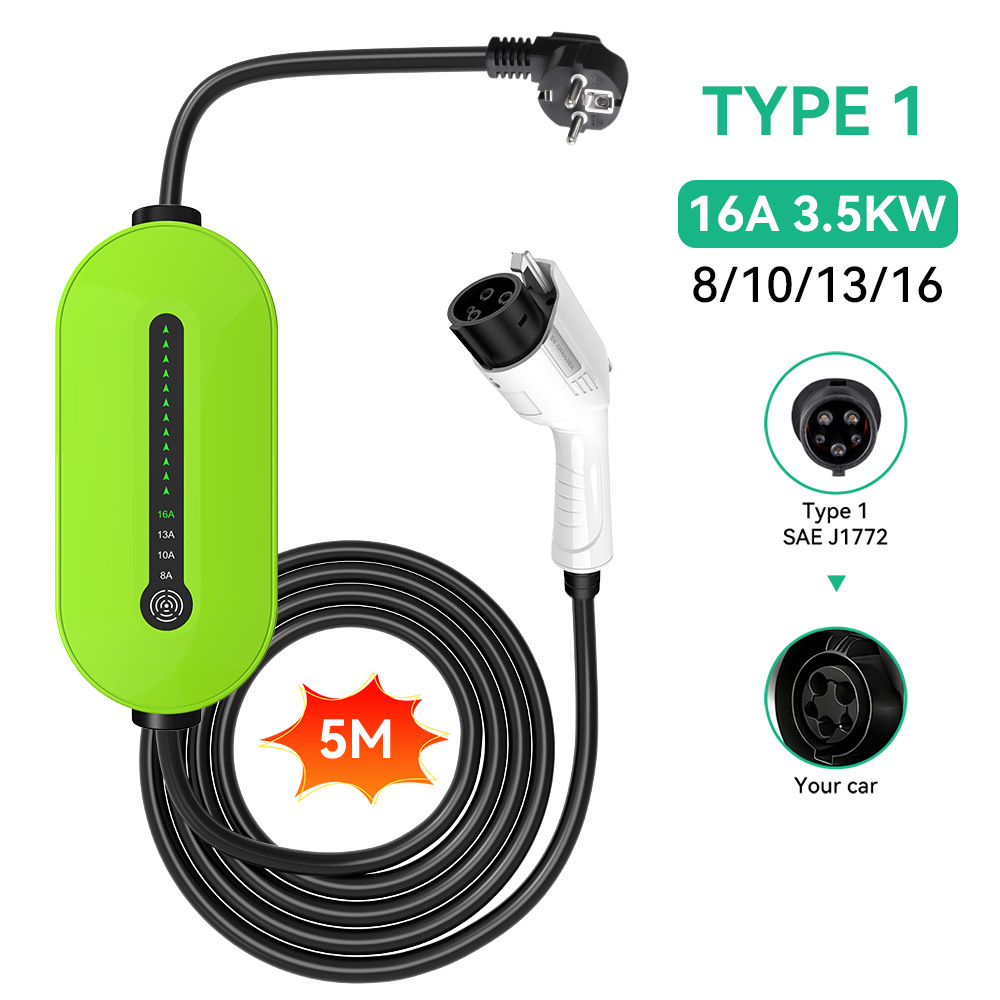 Cargador Portátil para Vehícul - Portable Ev Charger reseña y precio