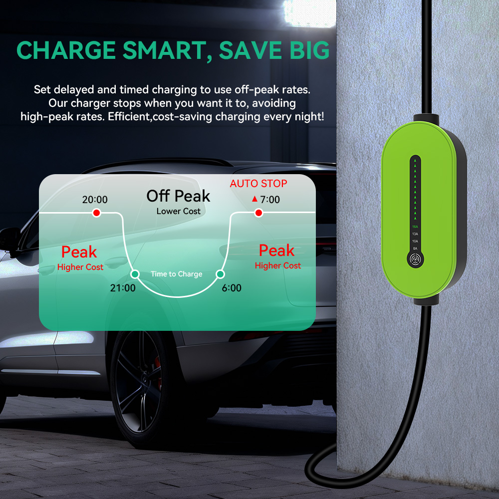 Cargador Portátil para Vehícul - Portable Ev Charger reseña y precio