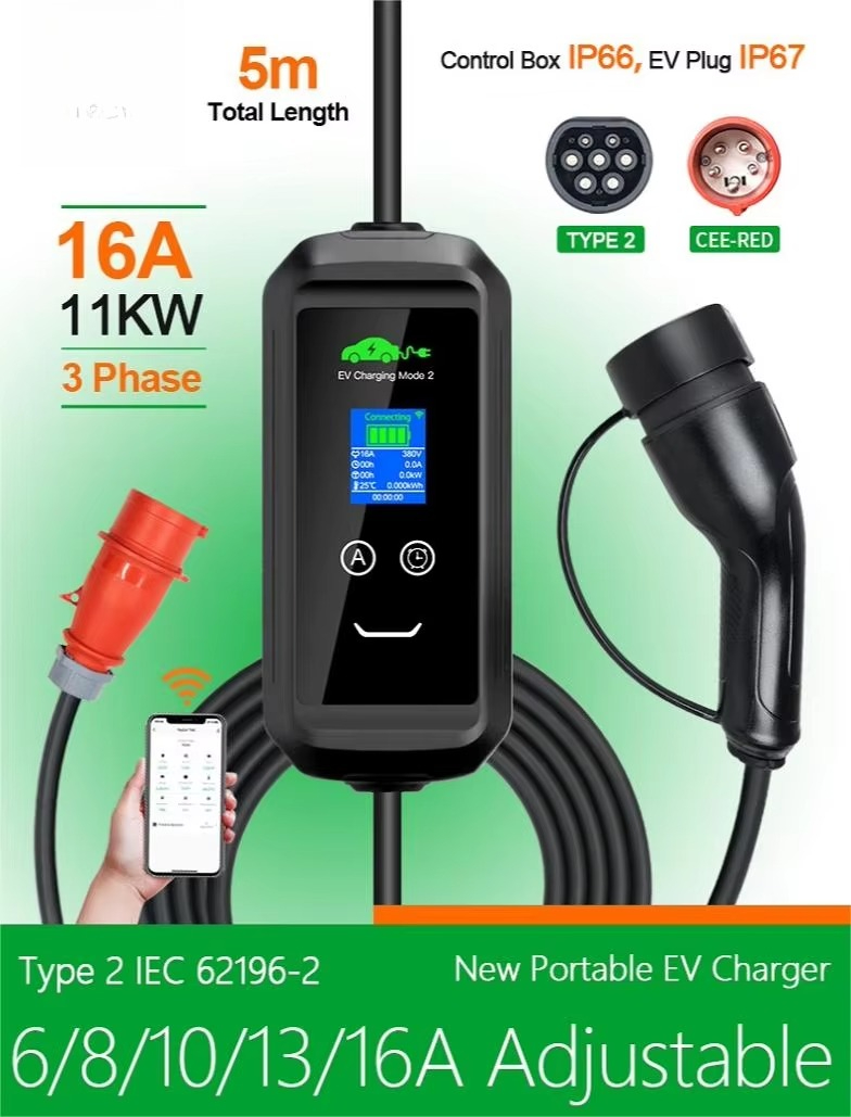 Cargador Portátil para Vehícul - Portable Ev Charger reseña y precio